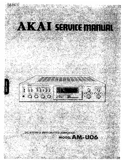 Akai Akai-AM-U06 akai integrated amplifier service manual proper