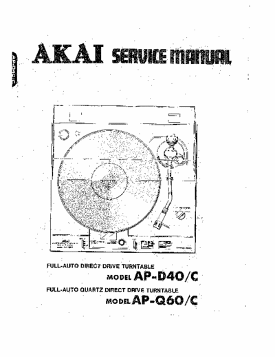 Akai APD40 & APQ60 phono