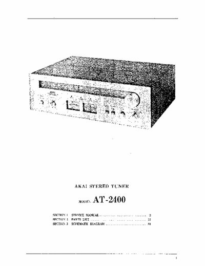 Akai AT2400 tuner