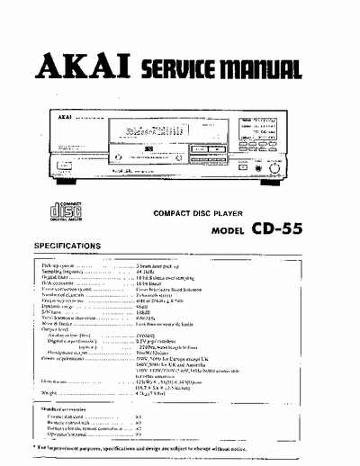 Akai CD55 cd