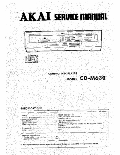 Akai CDM630 cd