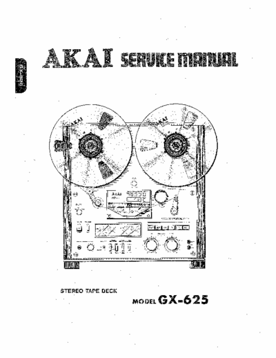 Akai GX625 tape deck
