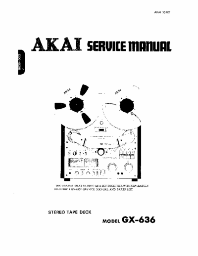 Akai GX636 tape deck