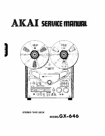Akai GX646 tape deck