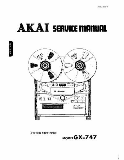 Akai GX747 tape deck
