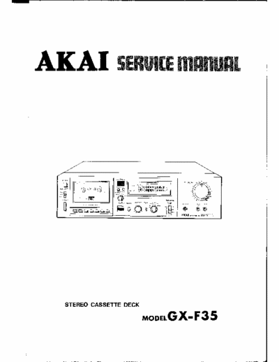 Akai GXF35 cassette deck