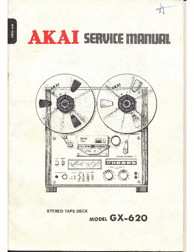 AKAI GX-620 Servis manual Akai GX-620