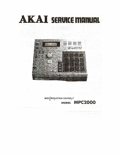 Akai MPC2000 midi workstation (music production center)