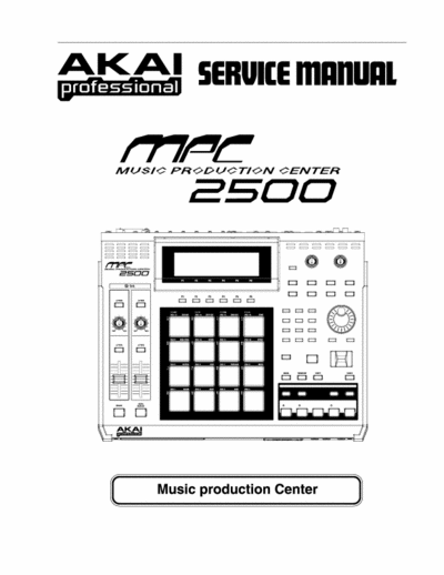 Akai MPC2500 midi workstation (music production center)