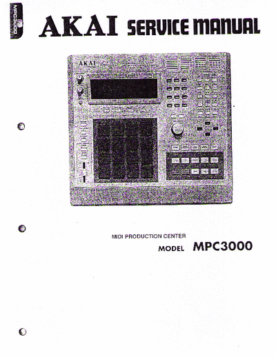 Akai MPC3000 midi workstation (music production center)