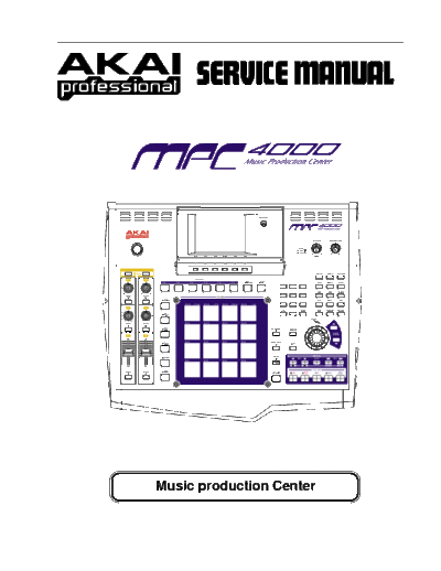 Akai MPC4000 midi workstation (music production center)