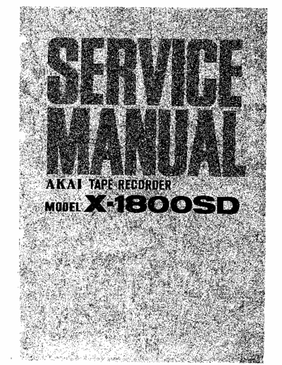 Akai X1800SD tape deck