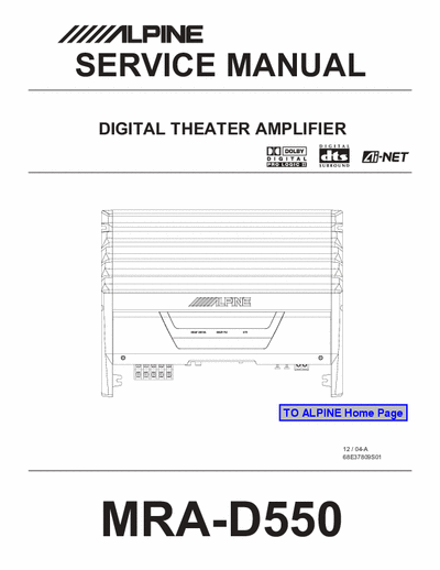 Alpine MRAD550 car amplifier