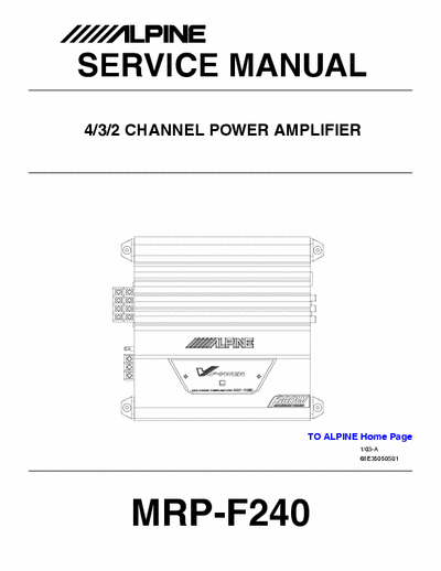 Alpine MRPF240 car amplifier