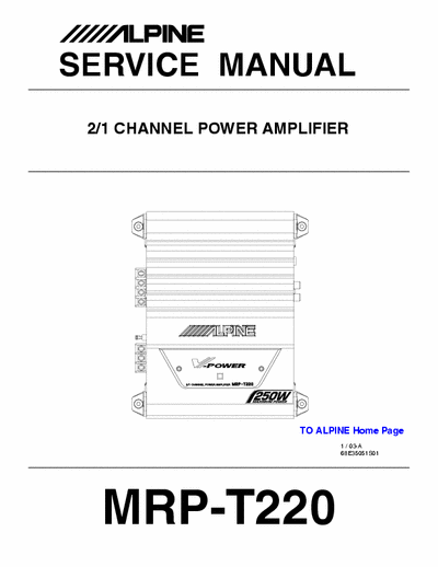 Alpine MRPT220 car amplifier