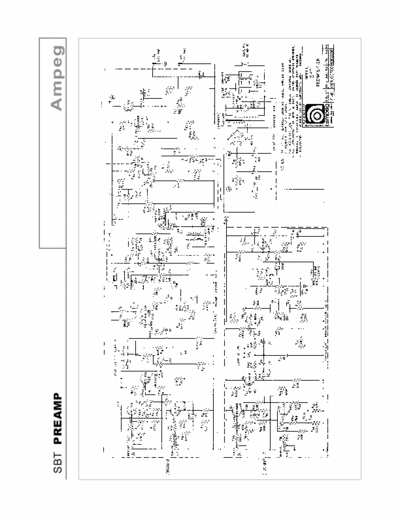 Ampeg SBT guitar preamp SBT transistor guitar preamp