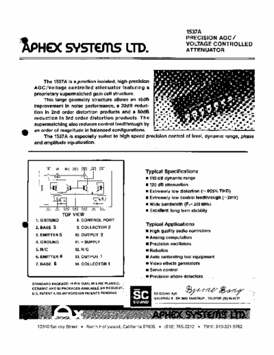 Aphex 1537A Aphex 1537A VCA control ic