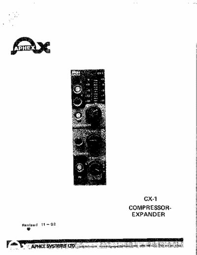 Aphex CX-1 CX-1 compressor expander