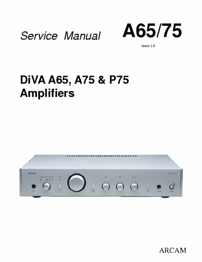 Arcam A65 & 75 integrated amplifier