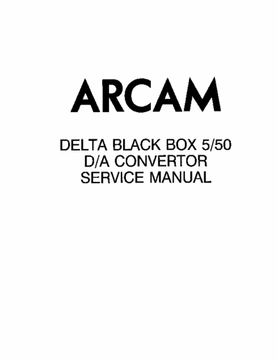 Arcam BlackBox5 & 50 digital audio converter