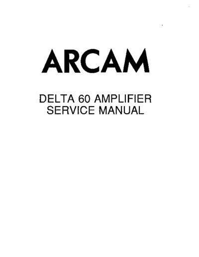 Arcam Delta60 integrated amplifier