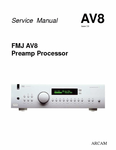 Arcam (Cambridge) FMJAV8 pre-amplifier
