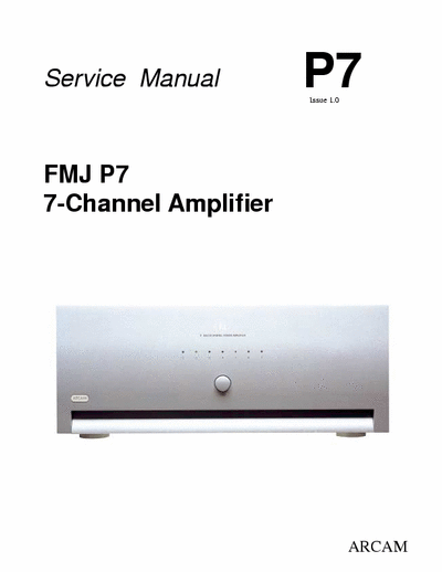 Arcam (Cambridge) FMJP7 power amplifier