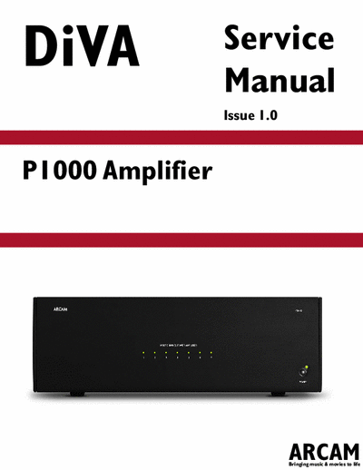 Arcam (Cambridge) P1000 power amplifier