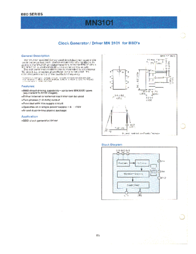 panasonic MN3101 BBD circuits