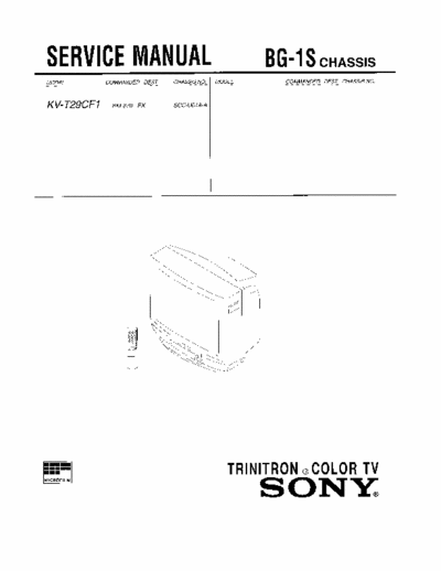 SONY BG-1S Sony BG-1S SERVICE MODE