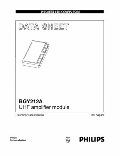 Philips BGY212A_N Dualband GSM Amplifier