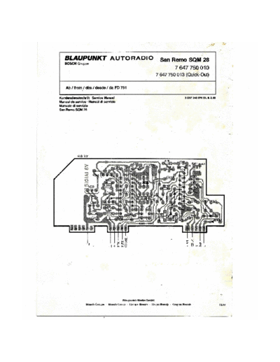 Fluke 8060A schematic for this model .
to your attention : service manual , file .RAR ,about Blaupunkt is not openable : miss the part 1 .
best regards , Alain