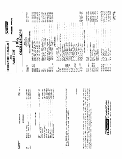 B K Precision 1405 User manual with specifications and application guide.