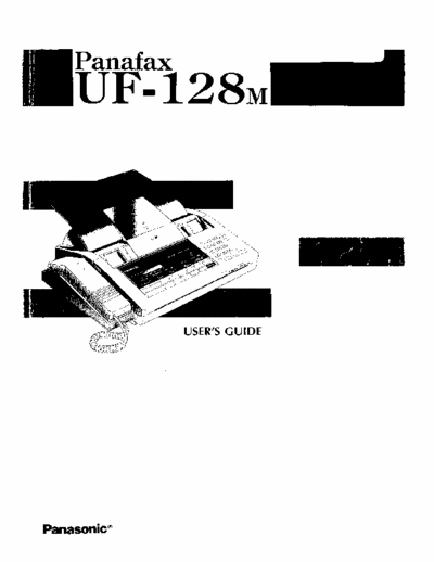 Panasonic UF-128m Panasonic UF-128m User Manual