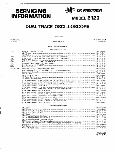 B AND K 2120 OSCILLOSCOPE US MANUFACTURE