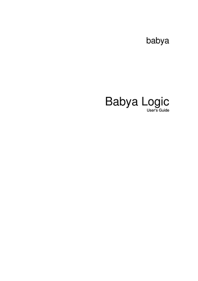 Babya Logic High-quality, DJVU version of: Babya Logic User Guide