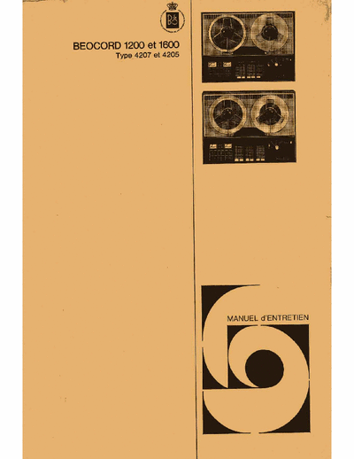 Bang&Olufsen Beocord1200 & 1600 tape deck