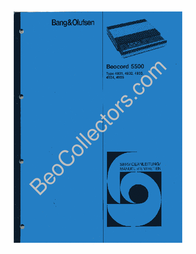 Bang&Olufsen Beocord5500 cassette deck
