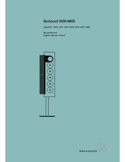Bang&Olufsen Beosound9000Mk3 active speaker