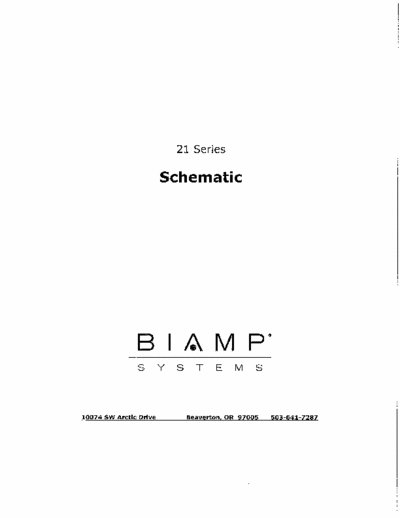 Biamp 21 series mixer