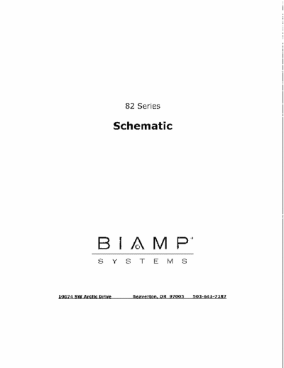 Biamp 82 series mixer