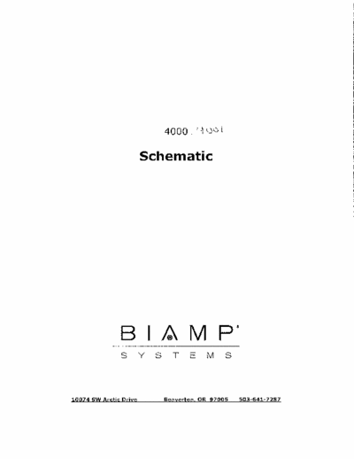 Biamp DJ4000 & 4001 DJ mixer