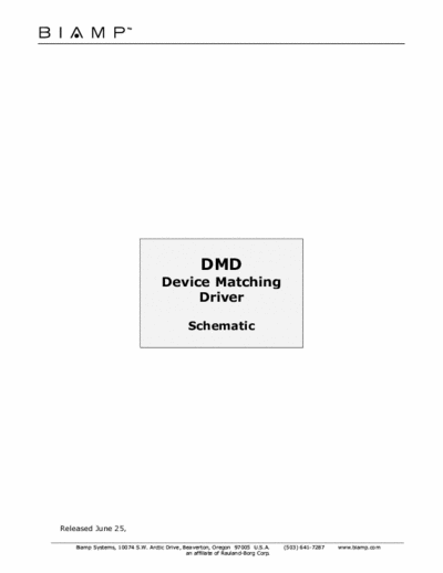 Biamp DMD matching driver