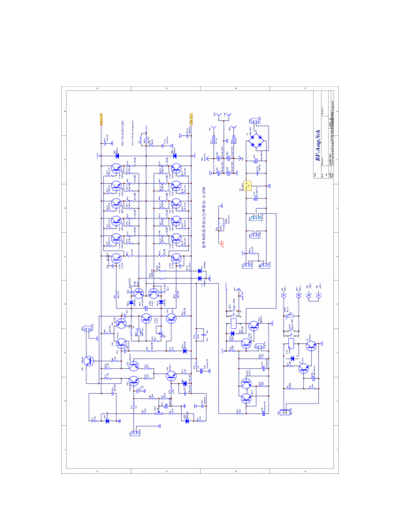 Biema BF600 Schematic for the power amplifier Biema BF600.