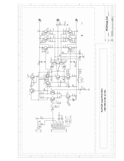 Biema W220 Schematic for the power amplifier Biema W220.