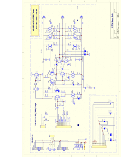 Biema W330 Schematic for the power amplifier Biema W330.