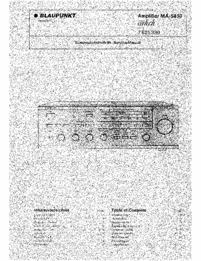 Blaupunkt MA5850 integrated amplifier