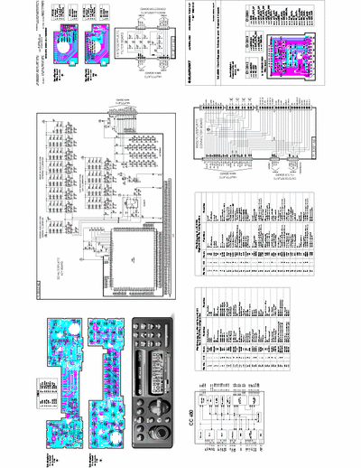 Blaupunkt Amsterdam TCM127 Schematics and PCB board details.