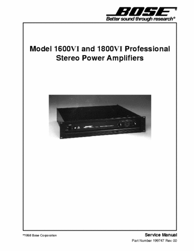 Bose 1600VIPro power amplifier