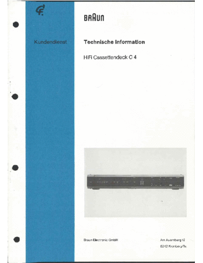 Braun C4 service manual